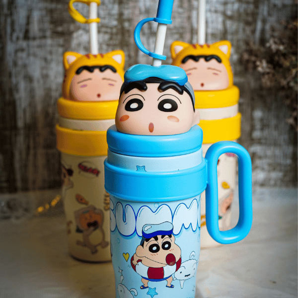 Crayon Shinchan 800ml Ice Cup with Straw